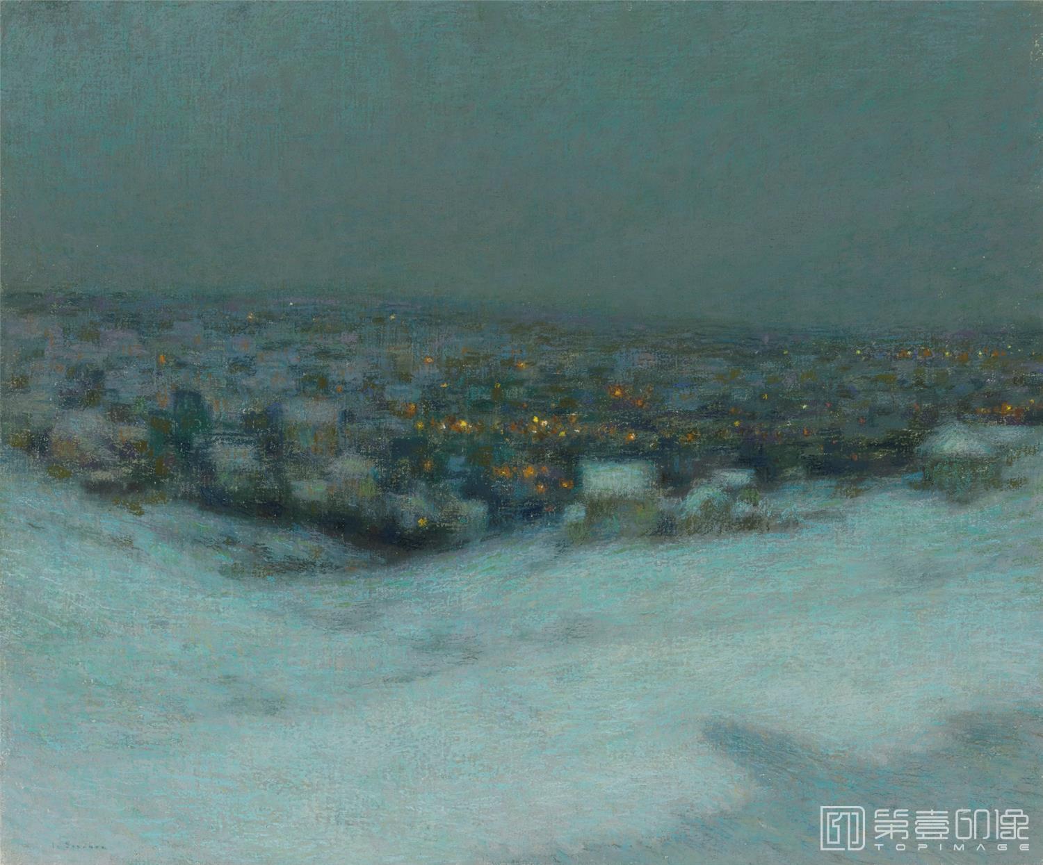 油画-NEIGEAUCLAIRDELUNE